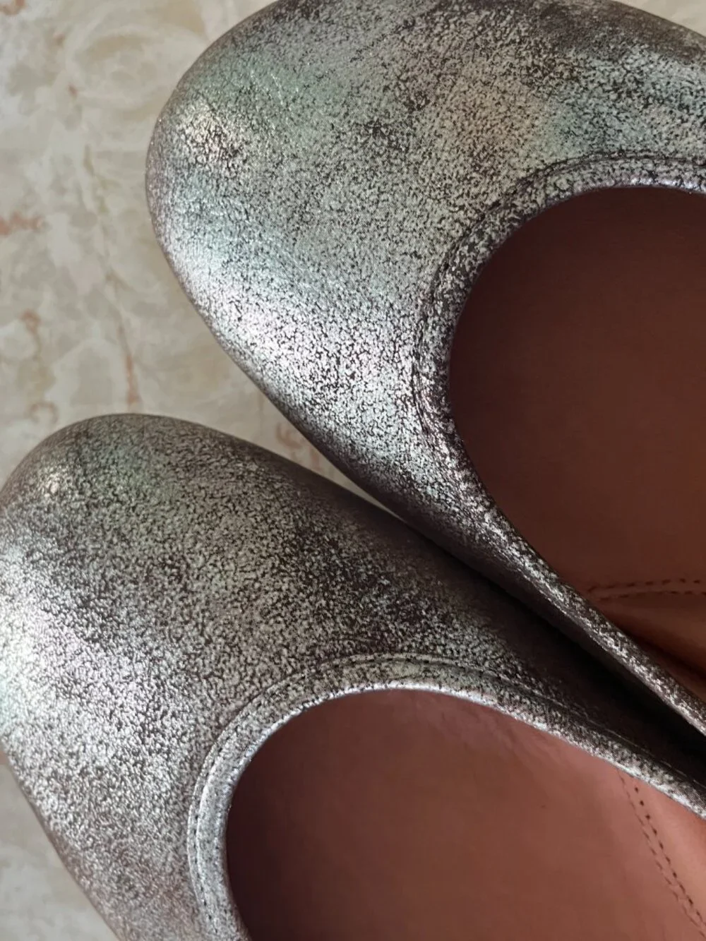 NWOB Gentle Souls Sz 11M Metallic Leather Gigi Ballet Flats